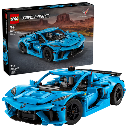 LEGO - Chevrolet Corvette Stingray Bleue Technic 42217 *Boite Endommagée*-costco-2542217-blue