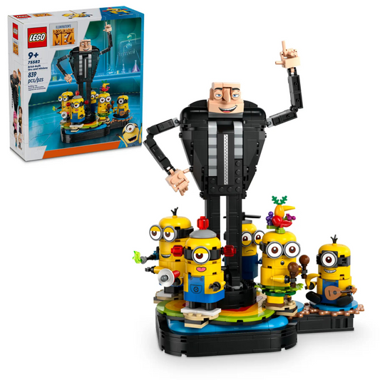LEGO - Gru et Minions en Briques Despicable Me 4 75582-brick-built-and