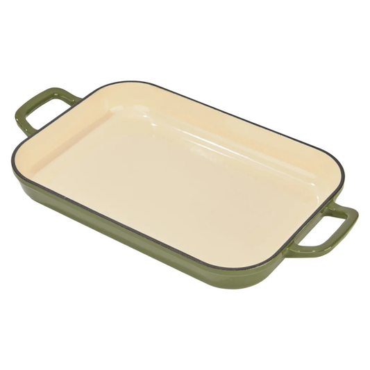 CHUCK HUGHES - Rôtissoire Peu Profond de 2,38 L en Fonte-shallow-roaster-cast-iron-costco-2007176-vert-green