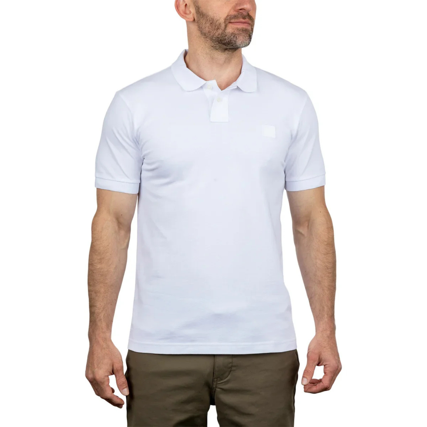HUGO BOSS - Polo pour Homme Passenger-men's-polo-shirt-costco-1935960-white-blanc