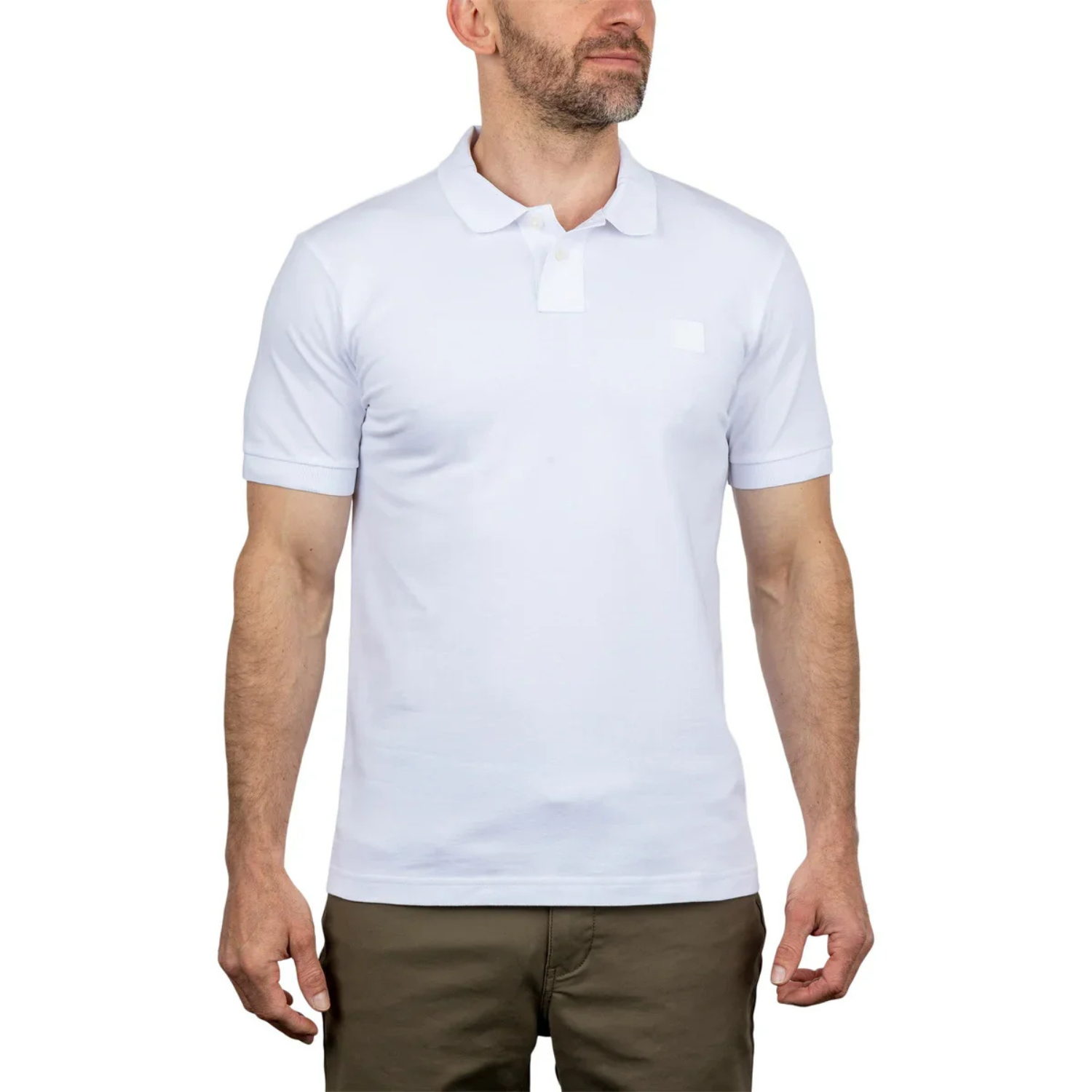 HUGO BOSS - Polo pour Homme Passenger-men's-polo-shirt-costco-1935960-white-blanc