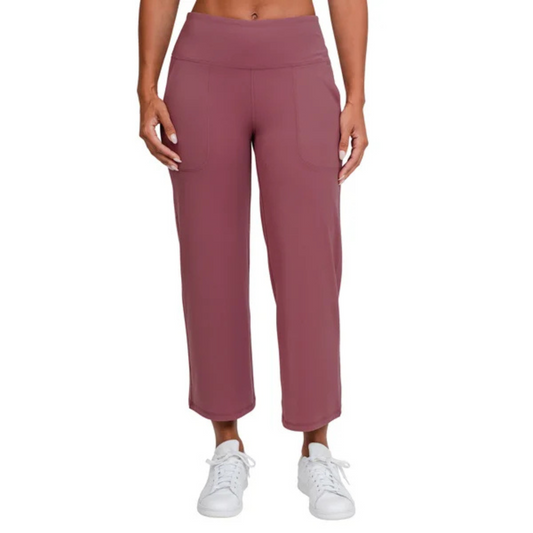 TUFF VEDA - Pantalon Court à Jambe Large pour Femme-CROP-PANTS-WIDE-LEG-WOMEN'S-COSTCO-1859680-ROSE-PINK
