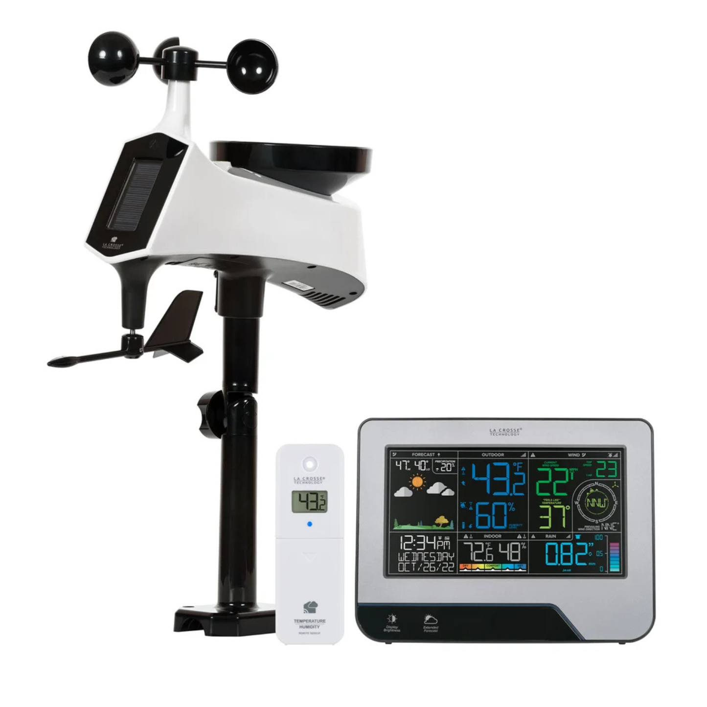 LA CROSSE TECHNOLOGY - Station Météo Professionnelle Sans Fil Wi-Fi *Boite Ouverte*-wireless-professional-weather-costco-2008165