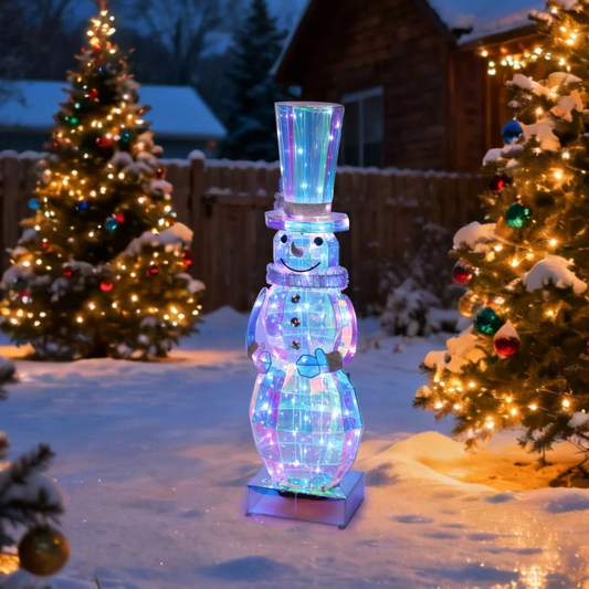 Bonhomme de Neige Prismatique à Del-prismatic-snowman-costco-2025504