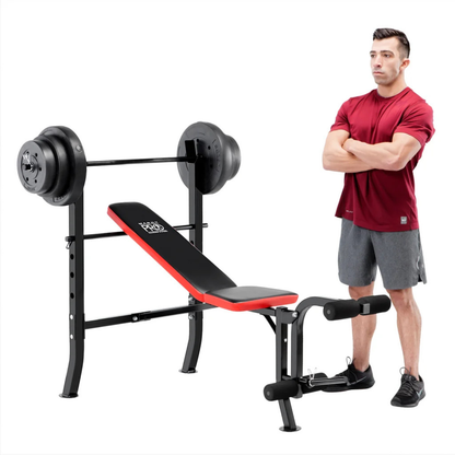 MARCY PRO - Banc de Musculation Standard avec Ensemble de Disques de 100 lb *Boite Ouverte*-bench-weight-set-45,4 kg-costco-1280967-pm-2084