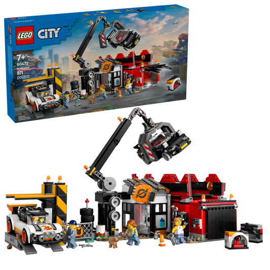 LEGO - Le Parc à Ferraille avec Voitures City 60472-scrapyard-costco-2560472
