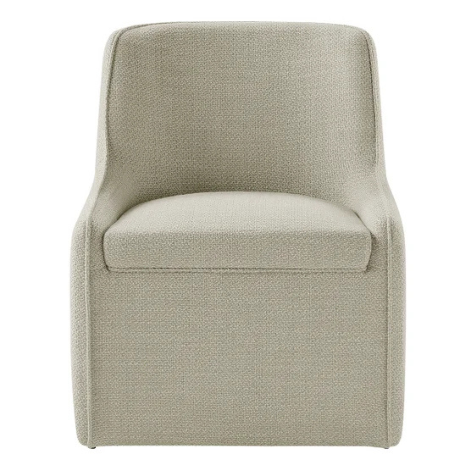 AIDEN & IVY - Chaise de Salle à Manger en Tissu Sans Accoudoirs avec Roulettes-fabric-armless-dining-chari-with-casters-costco-1861839-186849-beige-3