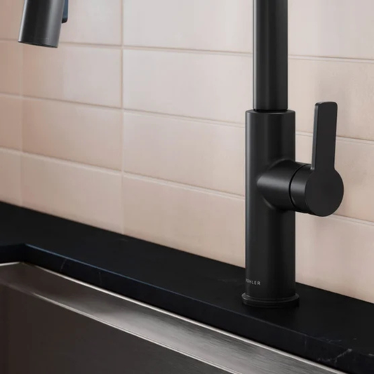 KOHLER - Robinet de Cuisine Rétractable Rodean-pull-down-kitchen-faucet-costco-mat-black-matte-noir-costco-1806389-2