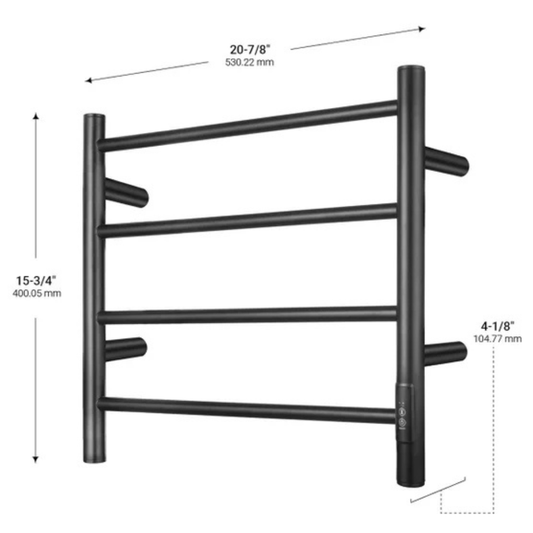 AGUA - Chauffe-Serviettes à 4 Barres Gabriella *Boite Ouverte*-towel-warmer-bars-costco-1960754-2