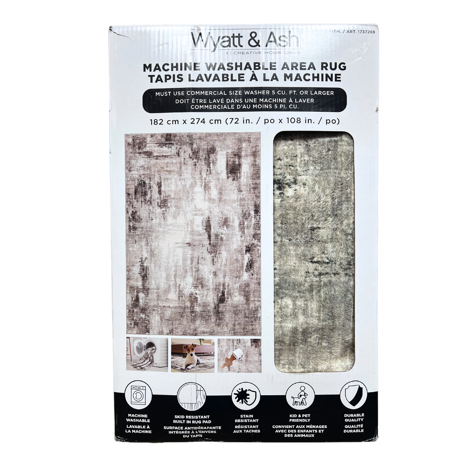 WYATT & ASH - Machine Washable Area Rug – Liquidation125Plus
