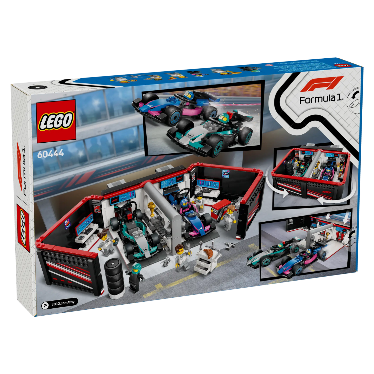 LEGO - Le Garage de F1 et les Voitures Mercedes-AMG et Alpine City 60444-&-costco-2560444-2