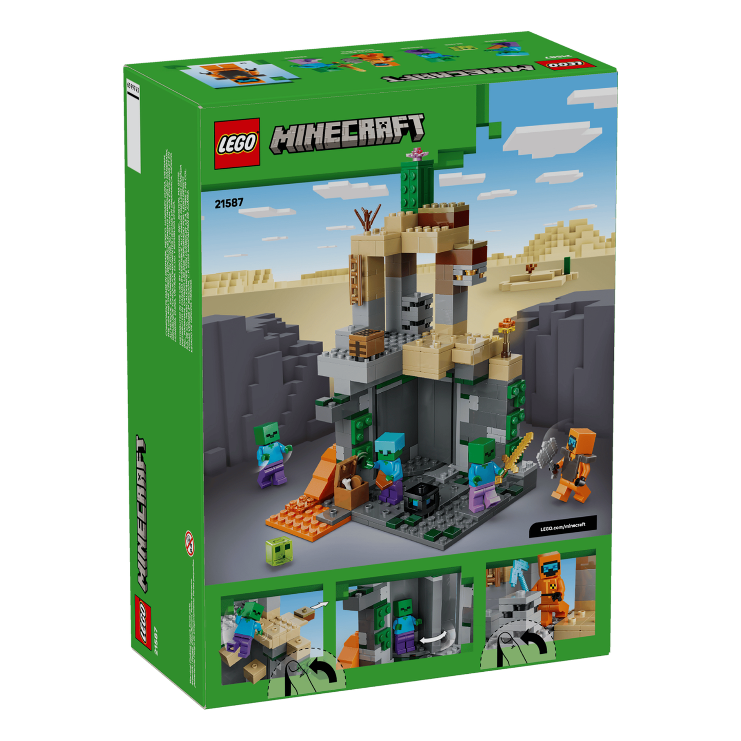 LEGO - Le Donjon aux Zombies Minecraft 21587 *Boite Endommagée*-zombie-dungeon-costco-2