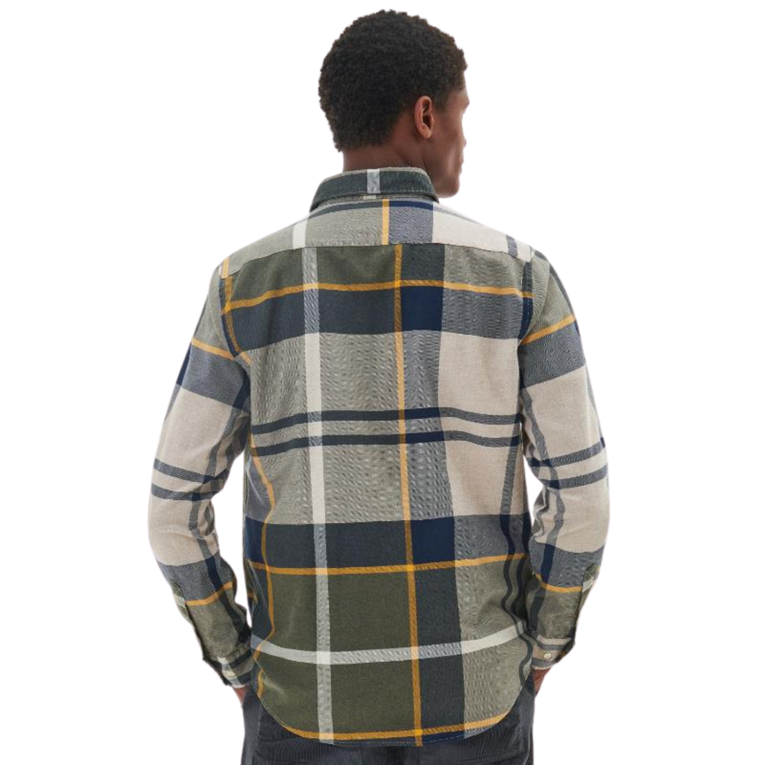 BARBOUR - Chemise Tartan Ajustée pour Homme Dunoon-tailored-shirt-costco-green-vert-1822403-2
