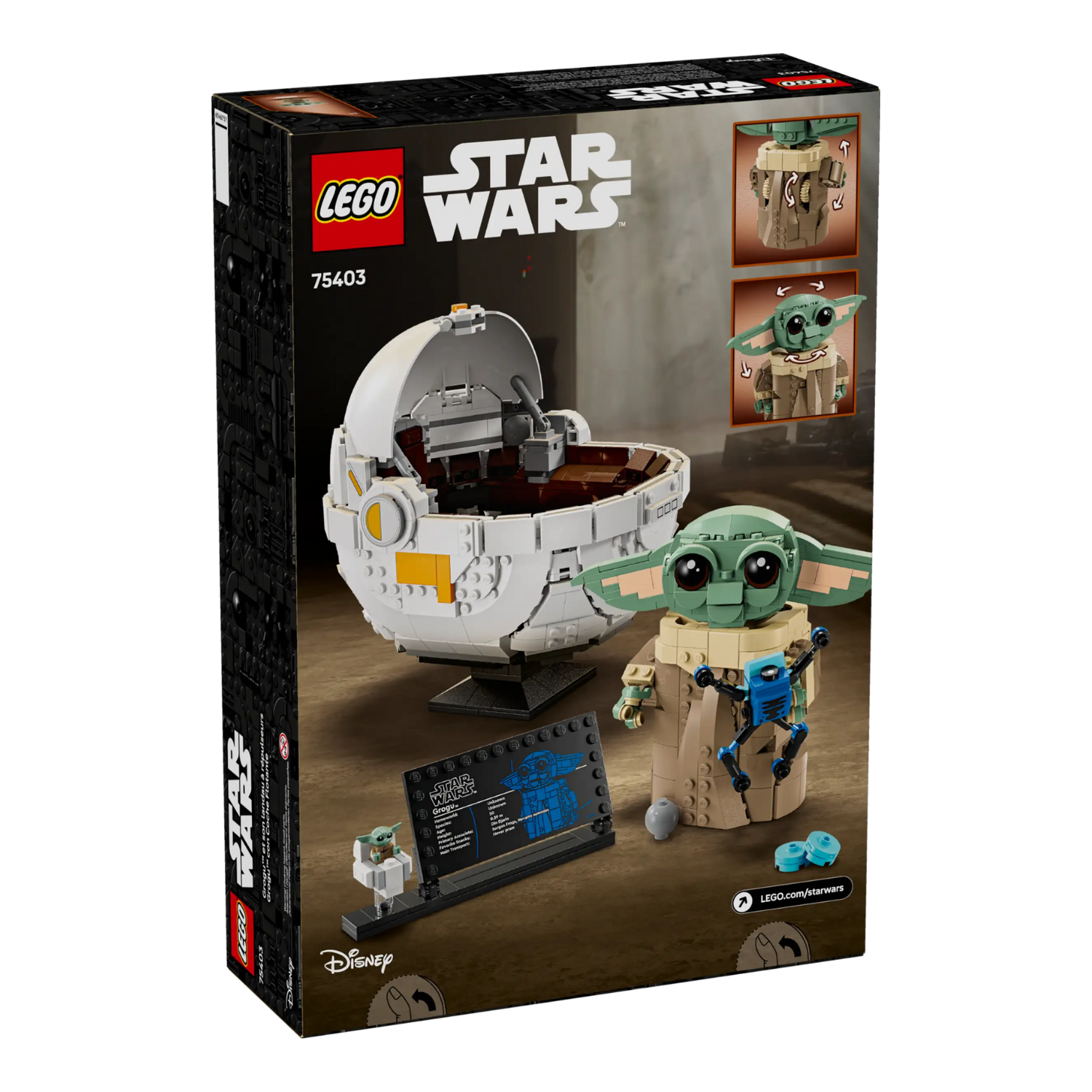 LEGO - Grogu et son Landau à Répulseurs Star Wars 75403-WITH-HOVER-PRAM-COSTCO-2