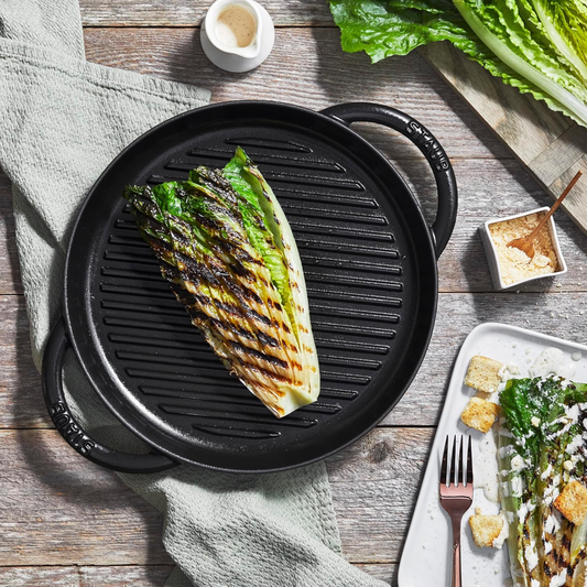 STAUB - Poêle à Griller en Fonte Émaillée-enameled-cast-iron-grill-pan-costco-1894933-2