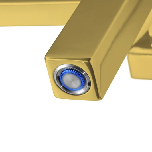 WARMLYYOURS - Chauffe-Serviette à 8 Barres Sierra *Boite Ouverte*-towel-heater-bars-costco-1851256-or-doré-gold-2