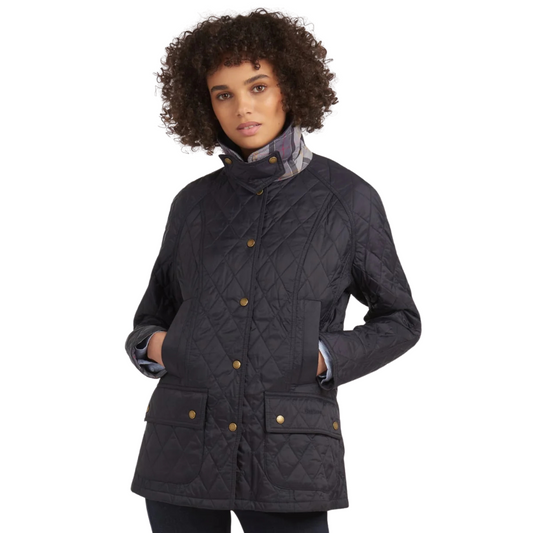 BARBOUR - Veste Matelassée Beadnell pour Femme-women's-quilted-jacket-costco-navy-bleu-marin-2