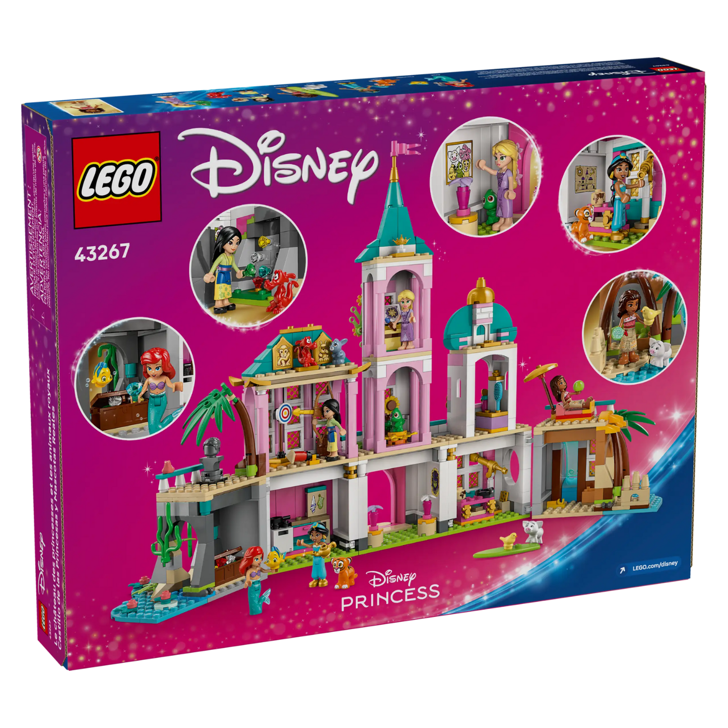 LEGO - Le Château des Princesses et les Animaux Royaux Disney 43267-princess-castle-&-royal-pets-costco-2