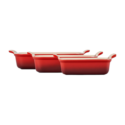 LE CREUSET - Ensemble de 3 Plats Rectangulaires en Céramique-set-of-3-rectangular-dishes-costco-3