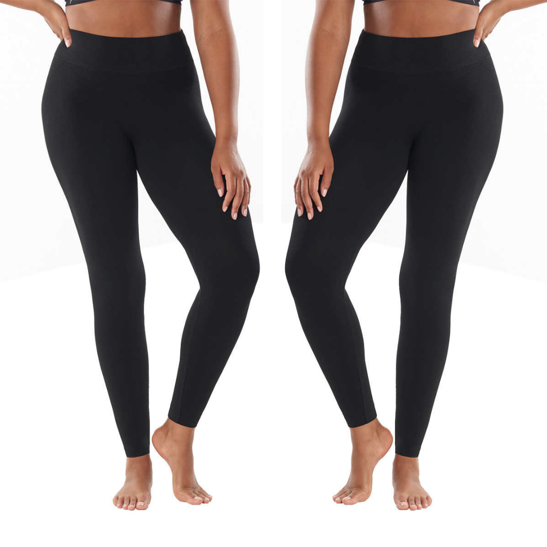 LEMON 2 Pack Seamless Fleece Lined Leggings