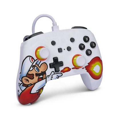 NINTENDO-SWITCH-MANETTE-FILAIRE-OPTIMISÉE-ÉTUI-MINCE-ENHANCED-WIRED-CONROLLER-SLIM-CASE-SUPER-MARIO-2