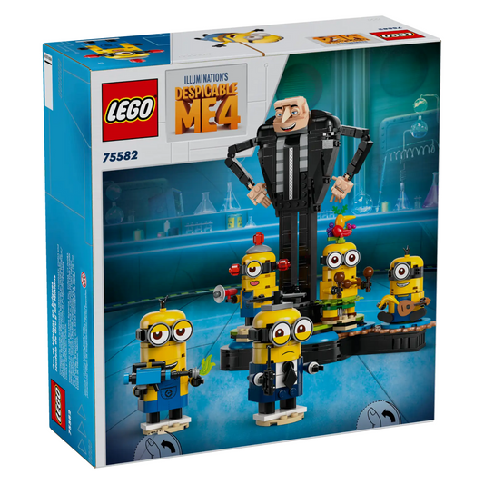 LEGO - Gru et Minions en Briques Despicable Me 4 75582-brick-built-and-2