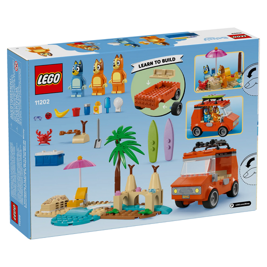 LEGO - L'Escapade à la Plage de la Famille de Bluey 11202-beach-&-family-car-trip-costco-2