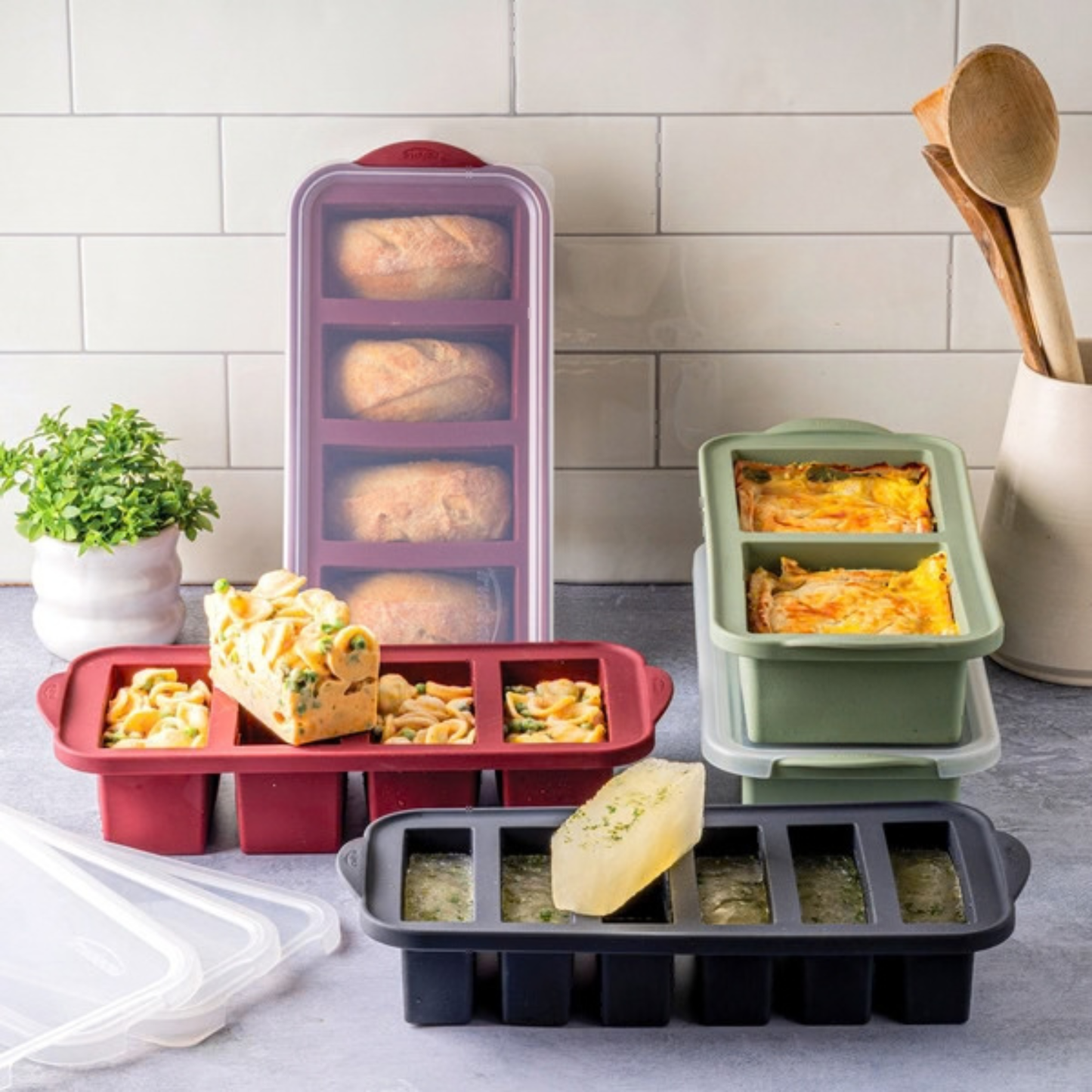 TRUDEAU - Ensemble de 5 Bacs de Congélation en Silicone-set-freezer-trays-silicone-costco-1920020-2