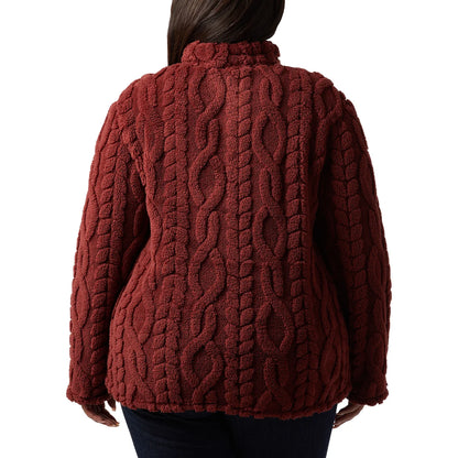 32°HEAT - Chandail en Sherpa Torsadé pour Femme-Womens-Cable-Sherpa-Pullover-Rouge-Red-1816000-192614