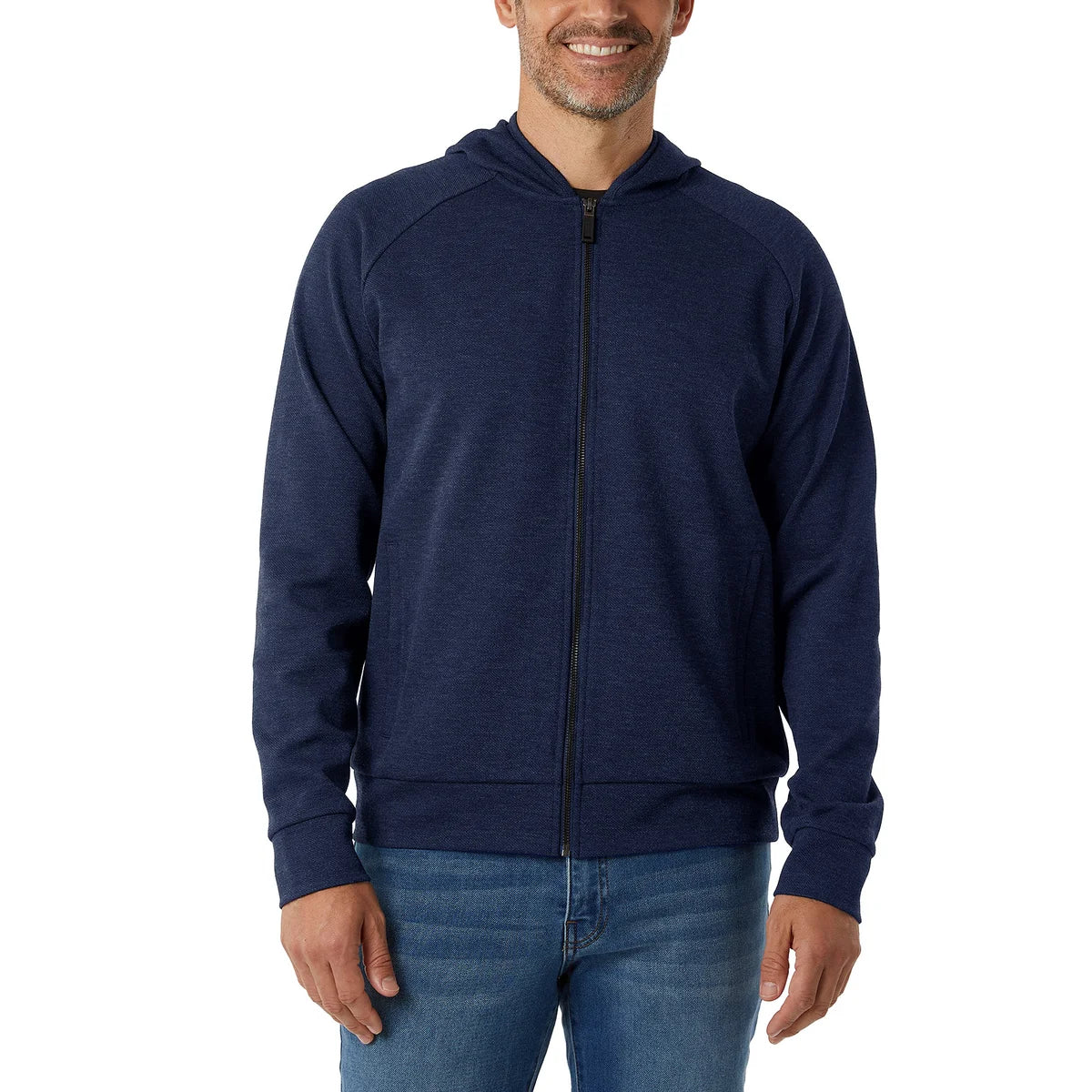 32 DEGREES - Veste à Capuchon à Fermeture à Glissière Pour Homme-Mens-Full-Zip-Hoodie-bleu-blue-1987356- 1929555
