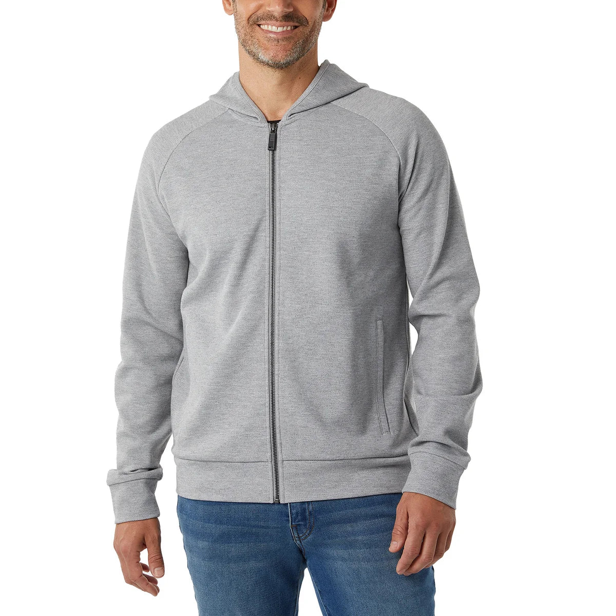 32 DEGREES - Veste à Capuchon à Fermeture à Glissière Pour Homme-Mens-Full-Zip-Hoodie-gris-grey-1987359-1929554