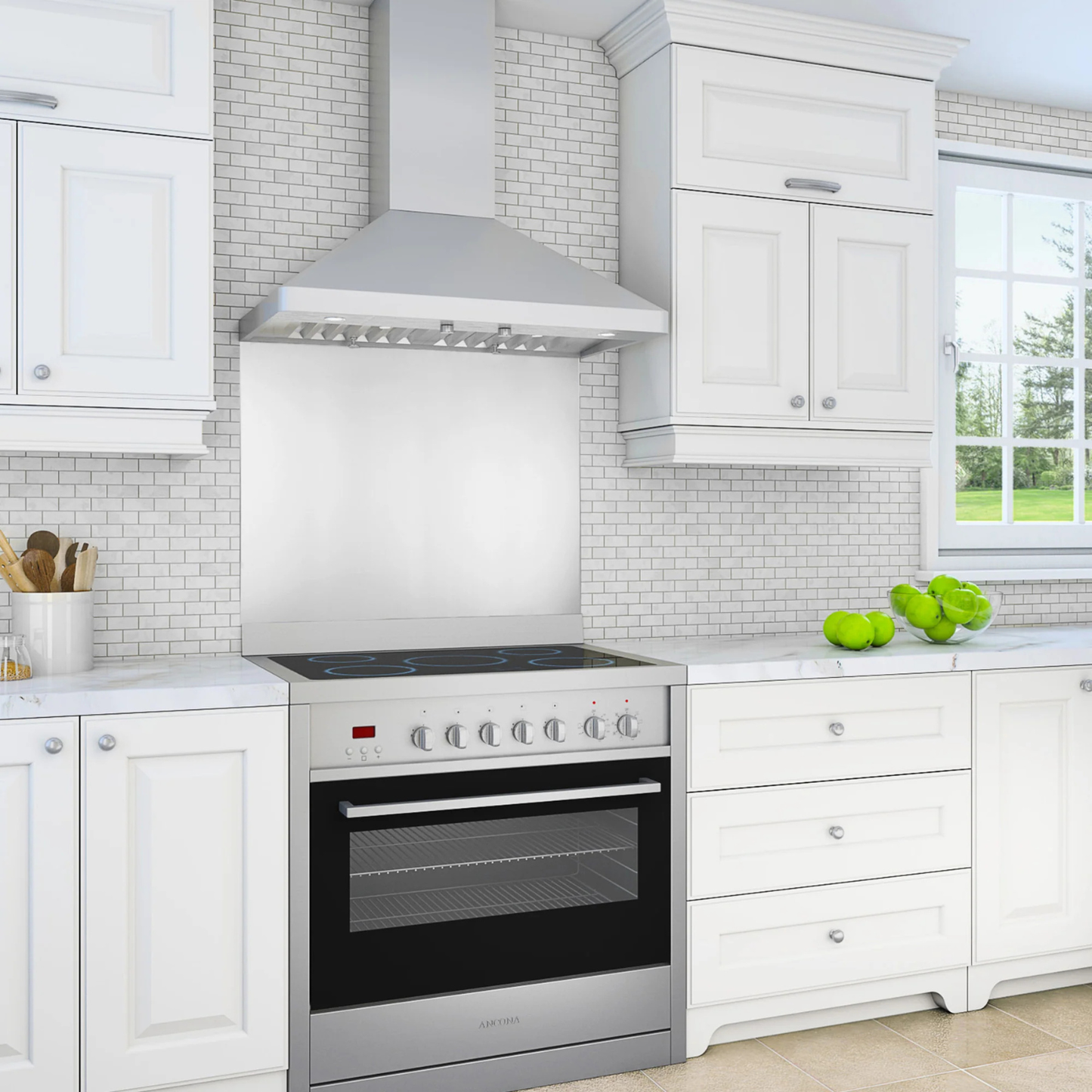 ANCONA - Dosseret en Acier Inoxydable de 34 po *Boite Ouverte*-STAINLESS-STELL-BACKSPLASH-COSTCO-PA0110-3001-IN-3