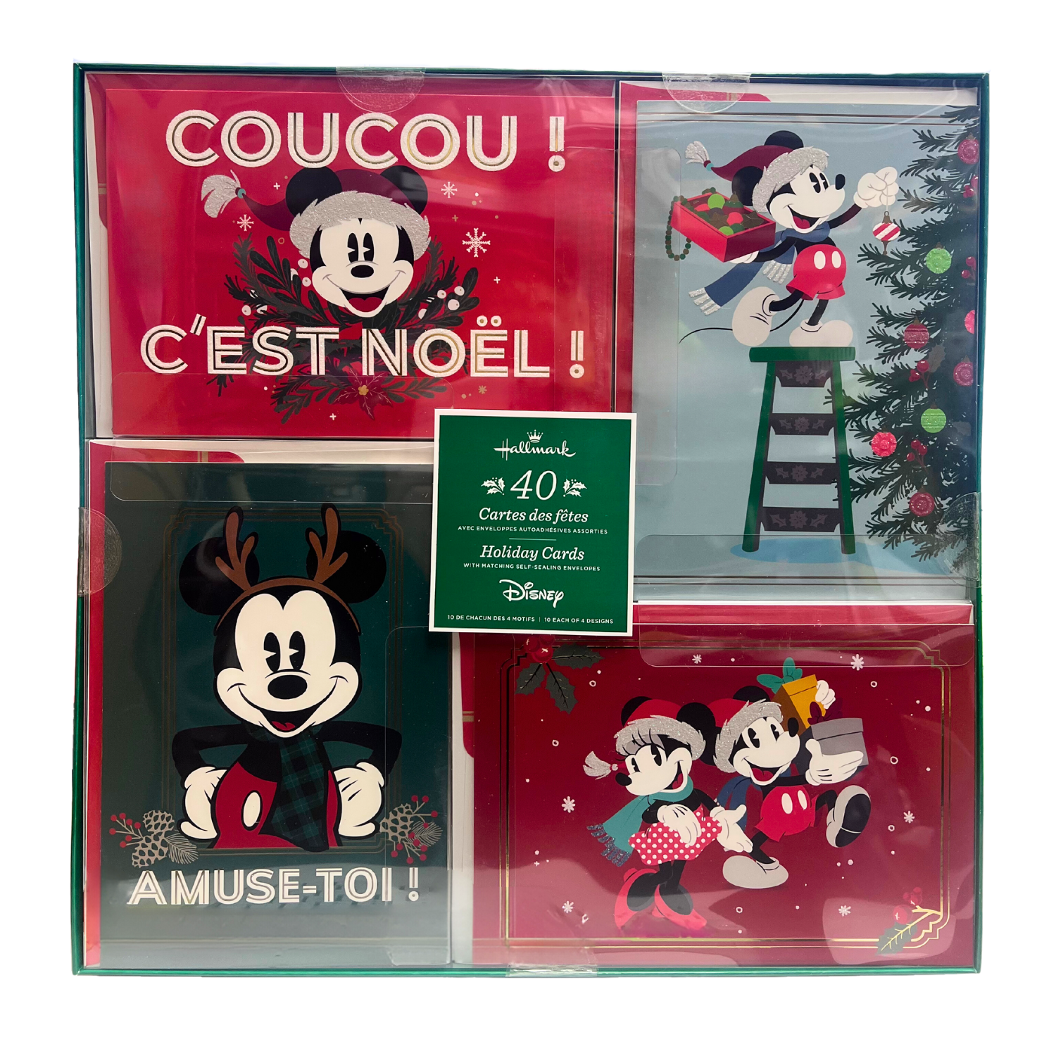 HALLMARK - Ensemble de 40 Cartes des Fêtes-pack-holiday cards-french-only-2