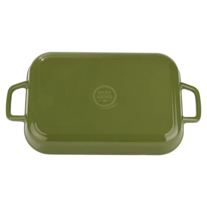 CHUCK HUGHES - Rôtissoire Peu Profond de 2,38 L en Fonte-shallow-roaster-cast-iron-costco-2007176-vert-green-3