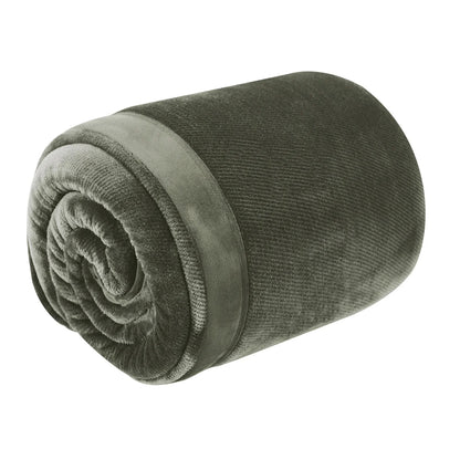 KIRKLAND - Couverture Douce Signature-plush-blanket-green-vert-costco-1725729-4