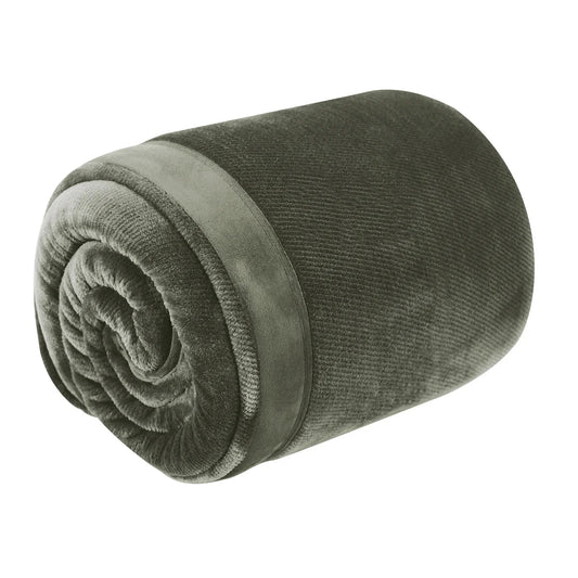 KIRKLAND - Couverture Douce Signature-plush-blanket-green-vert-costco-1725729-4
