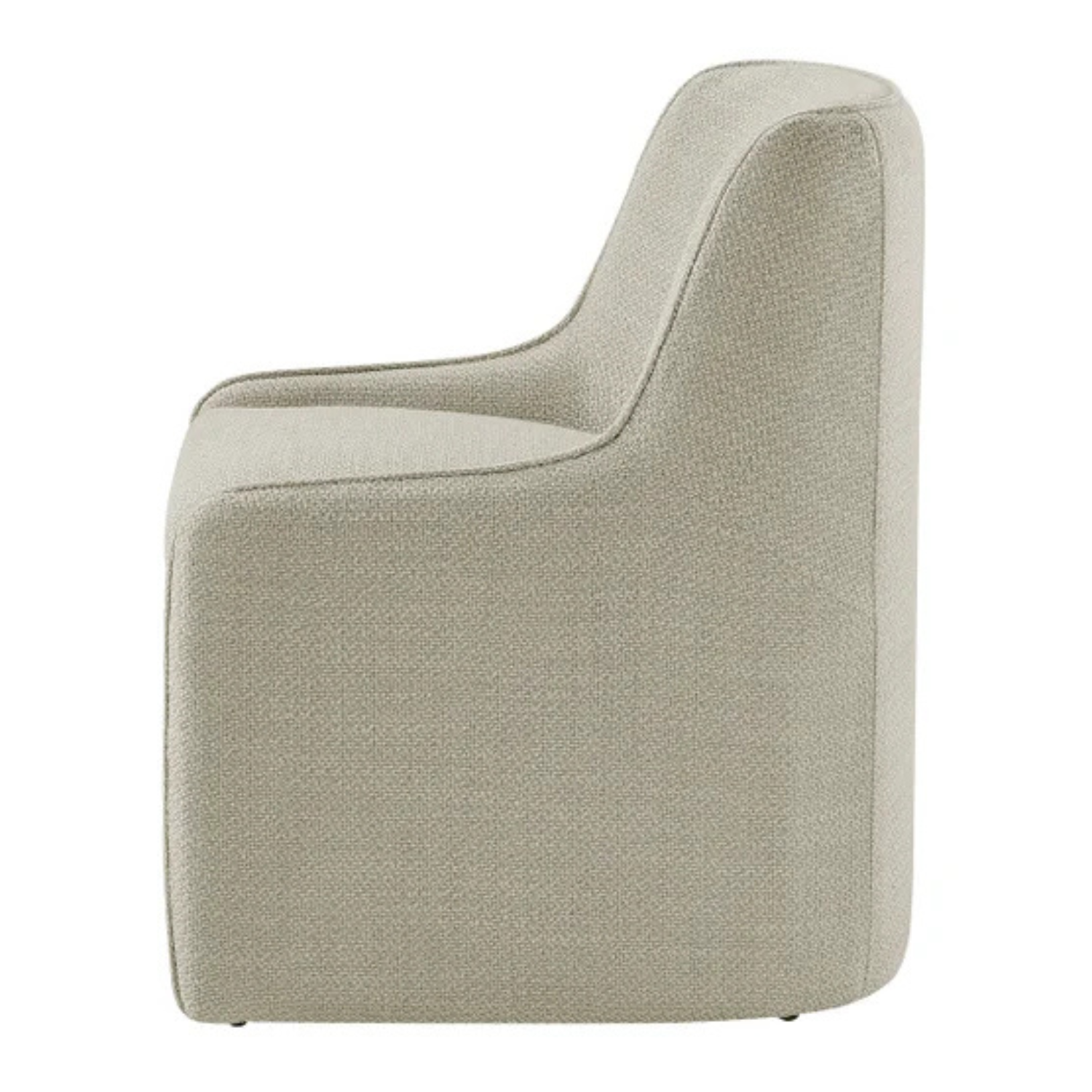 AIDEN & IVY - Chaise de Salle à Manger en Tissu Sans Accoudoirs avec Roulettes-fabric-armless-dining-chari-with-casters-costco-1861839-186849-beige-5