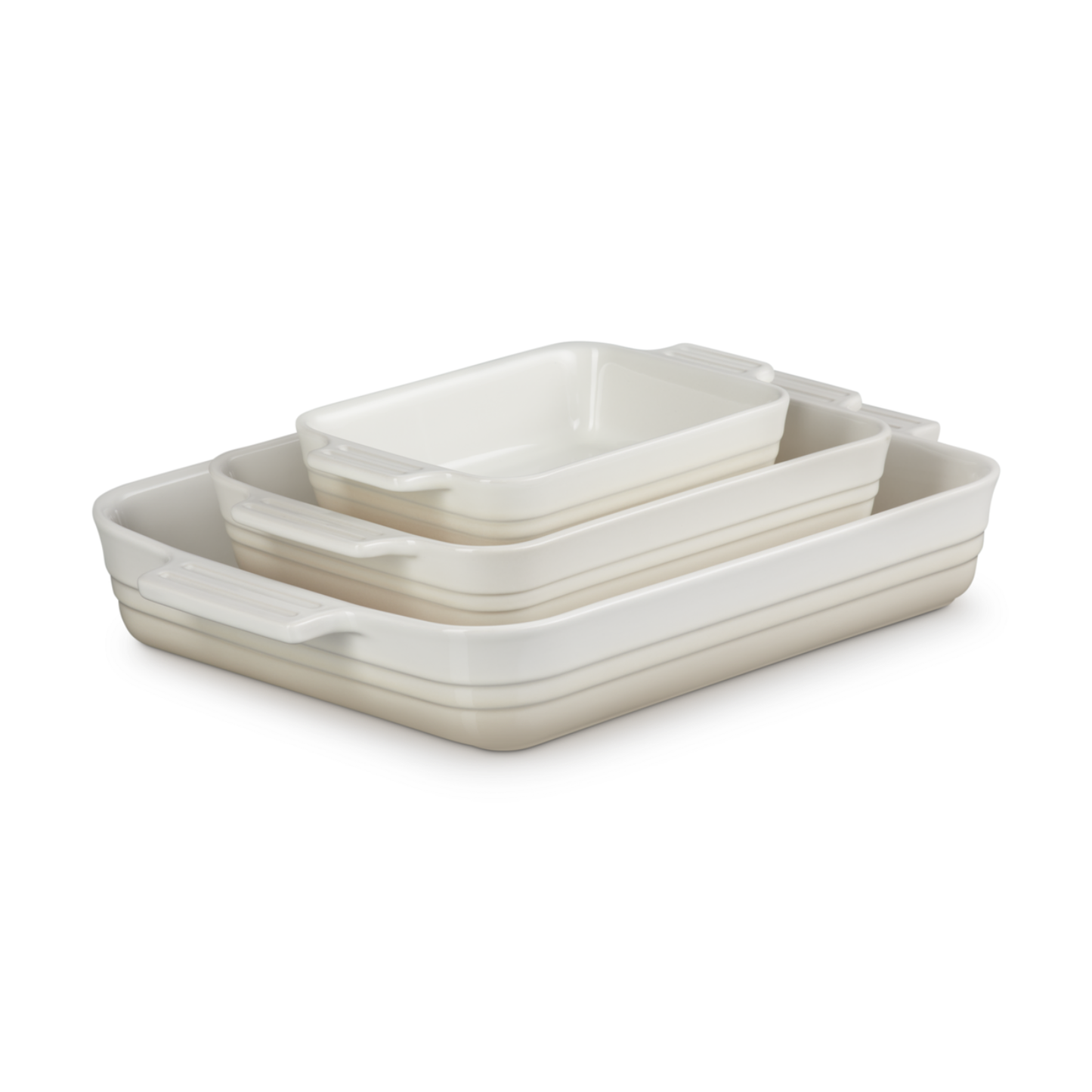 LE CREUSET - Ensemble de 3 Plats Rectangulaires-meringue-costco-2