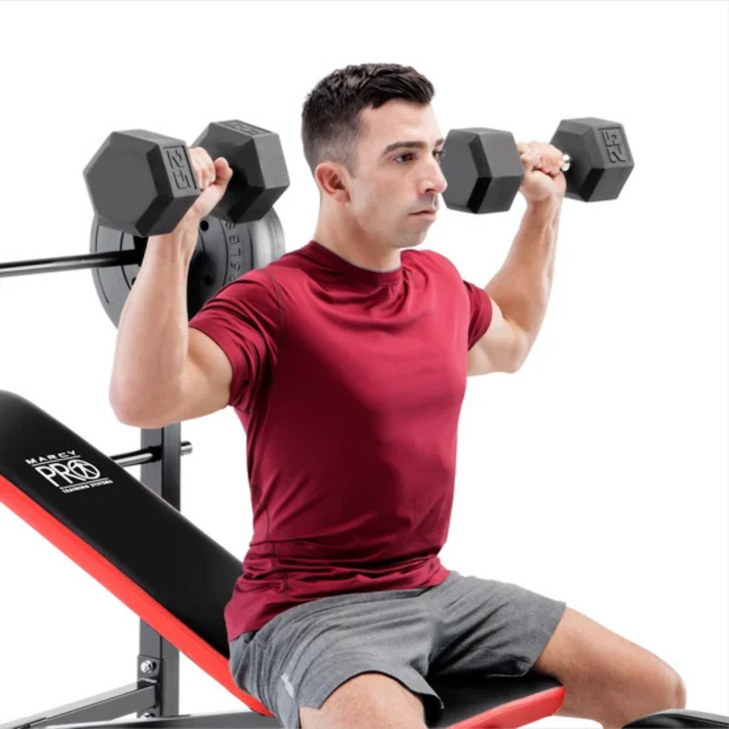 MARCY PRO - Banc de Musculation Standard avec Ensemble de Disques de 100 lb *Boite Ouverte*-bench-weight-set-45,4 kg-costco-1280967-pm-2084-4