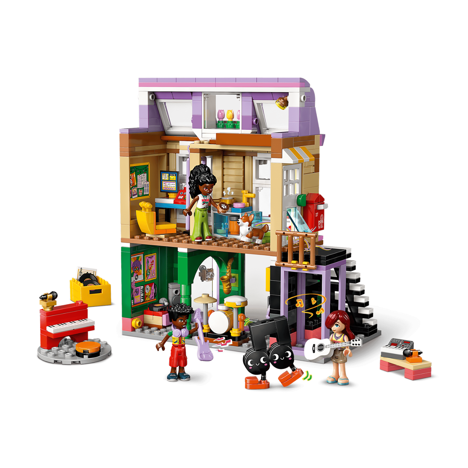 LEGO - Le Magasin de Musique et l'Appartement Friends *Boite Endommagée*-music-store&-apartment-costco-42653-2642653-4
