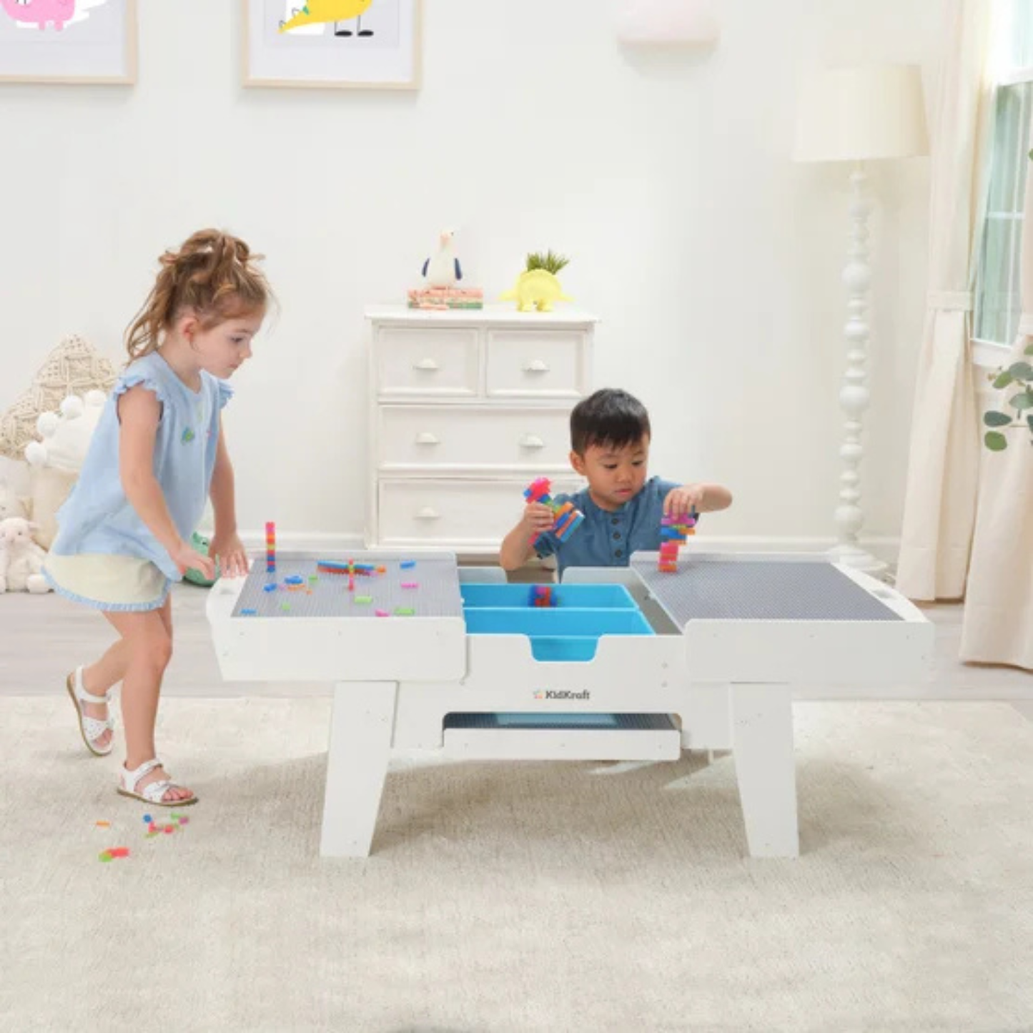 KIDKRAFT - Table d'Activité Lumineuse Building Bricks Play N Glow-light-up-table-activity-costco-178502-5
