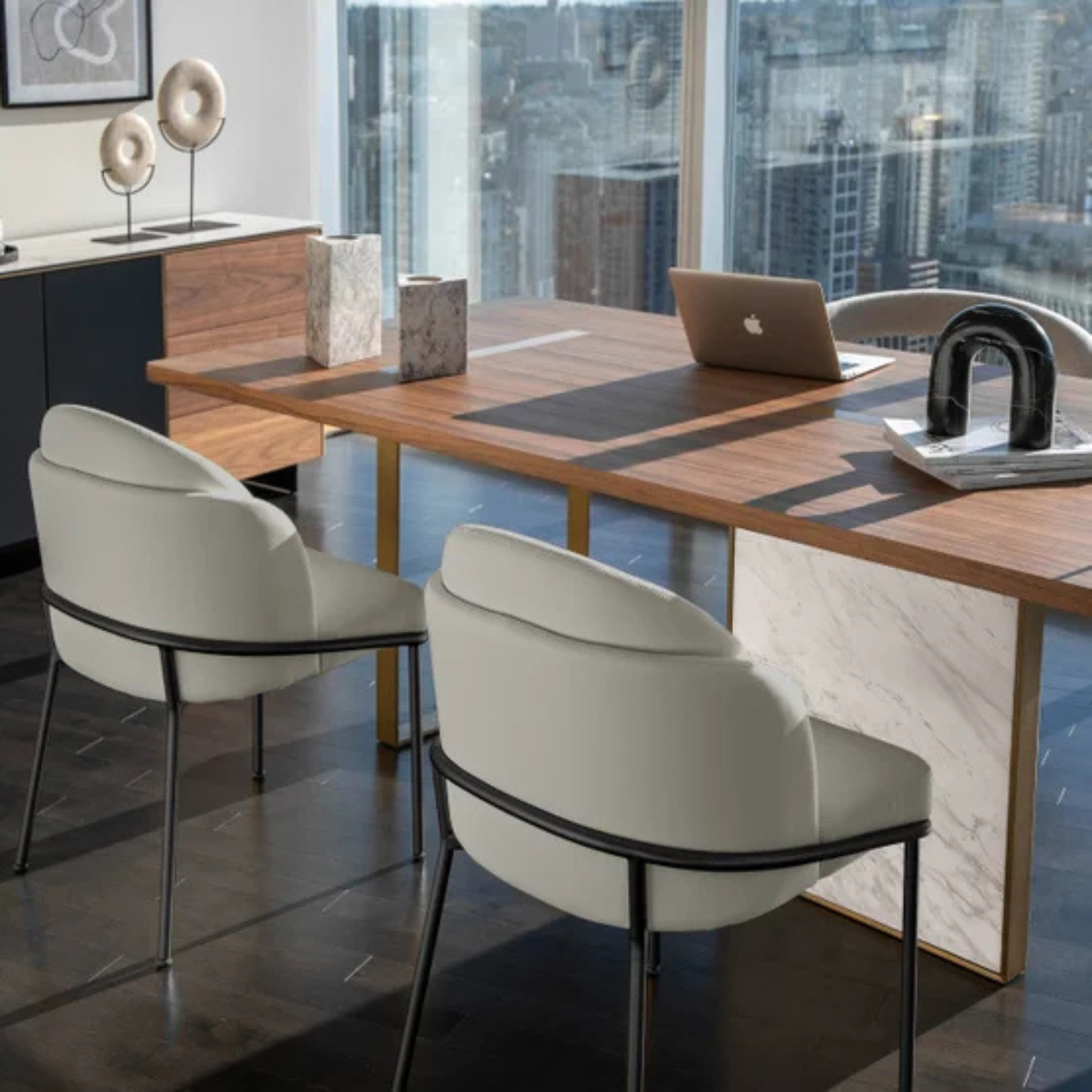 ROVE CONCEPTS - Ensemble de 2 Chaises de Salle à Manger Angelo-dining-chair-pack-set-costco-1987189-taupe-noir-black-5