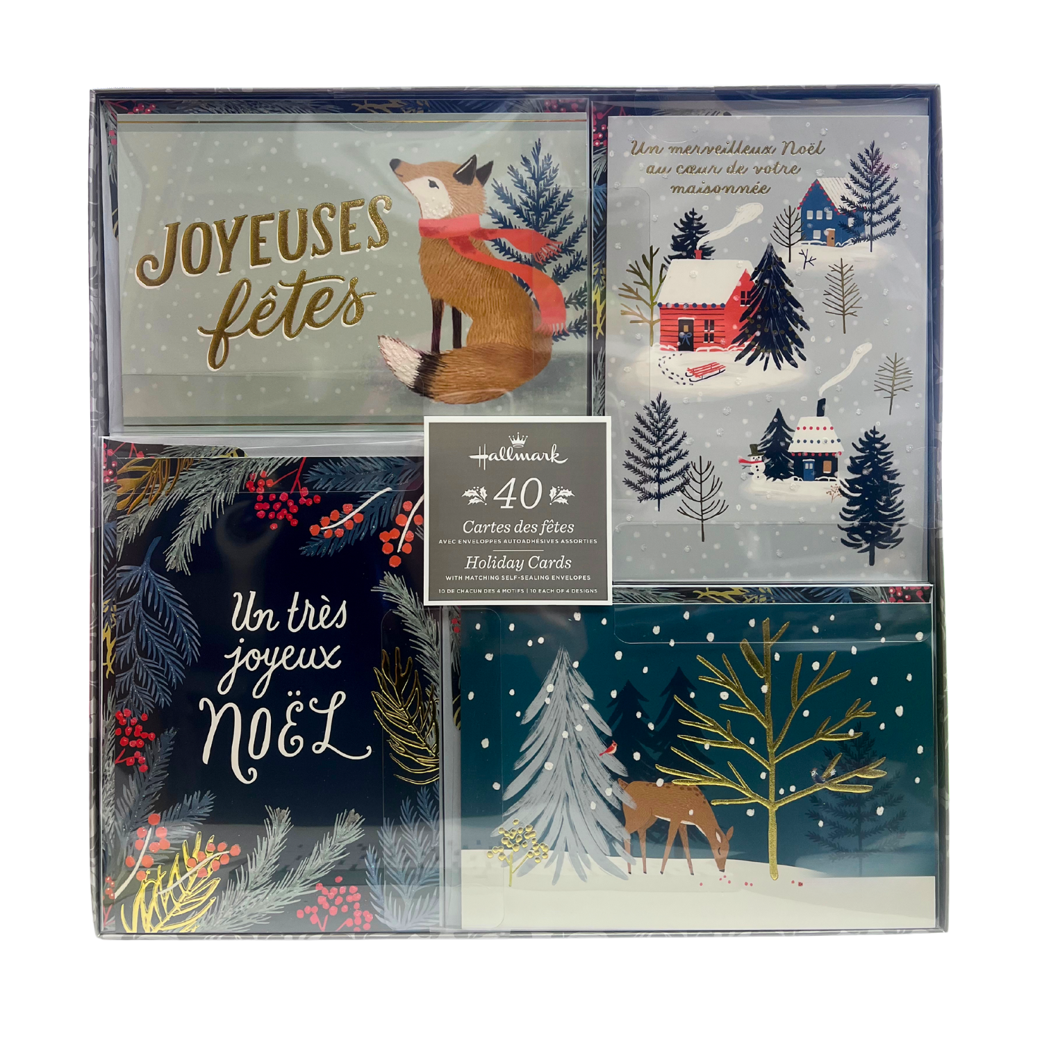 Natale Portafoglio E Busta Confezione Di 4 - Carino Natale Disegni Natale Portafoglio E Busta Confezione Di 4 - Carino Natale Disegni