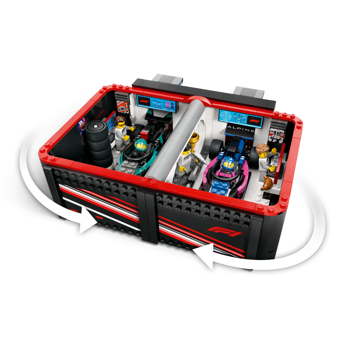 LEGO - Le Garage de F1 et les Voitures Mercedes-AMG et Alpine City 60444-&-costco-2560444-5