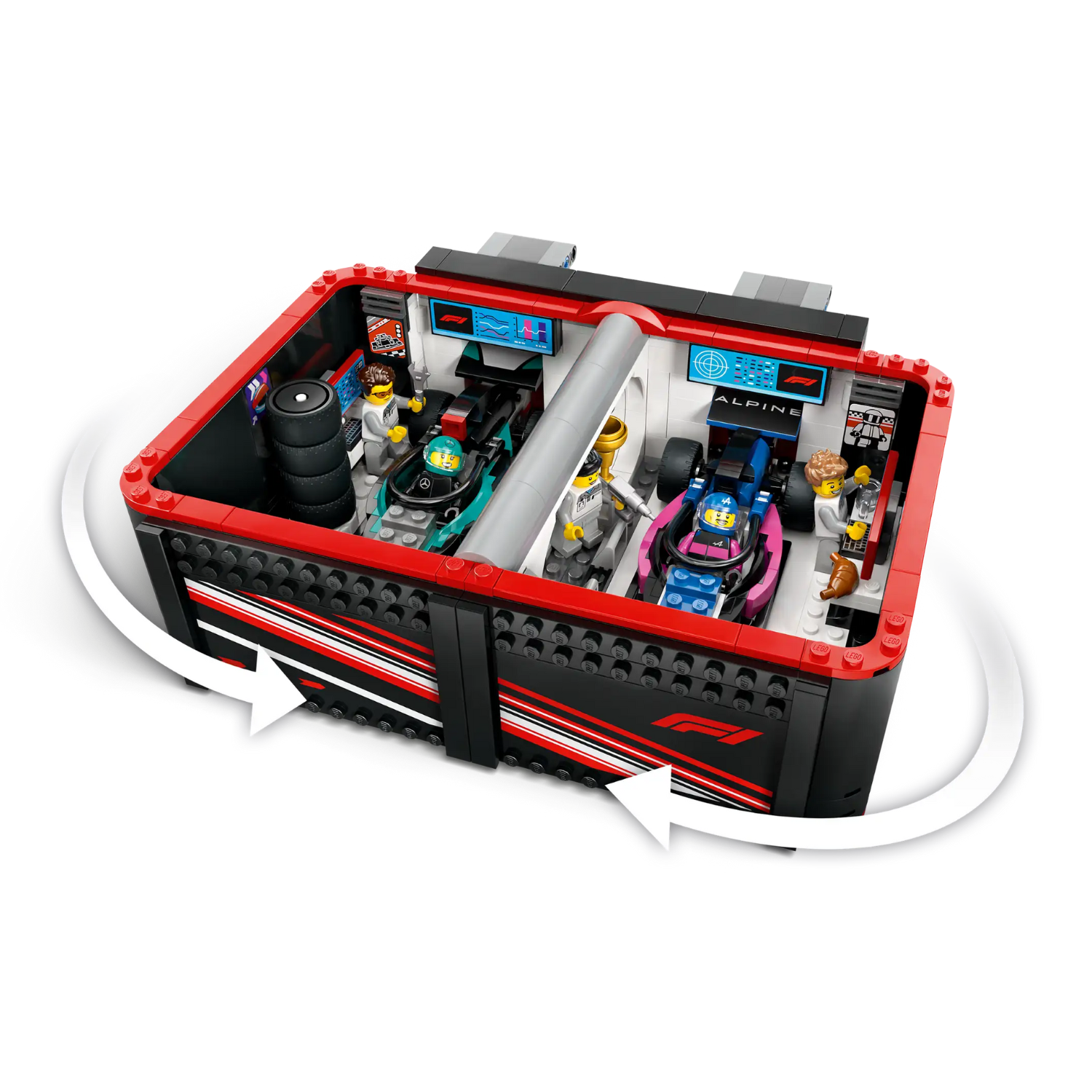 LEGO - Le Garage de F1 et les Voitures Mercedes-AMG et Alpine City 60444-&-costco-2560444-5