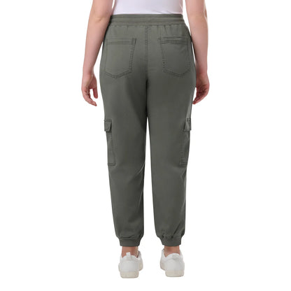 SLENDID - Pantalon Cargo pour Femme-Womens-Cargo-jogger-Vert-Kaki-Green-1915720-1926592