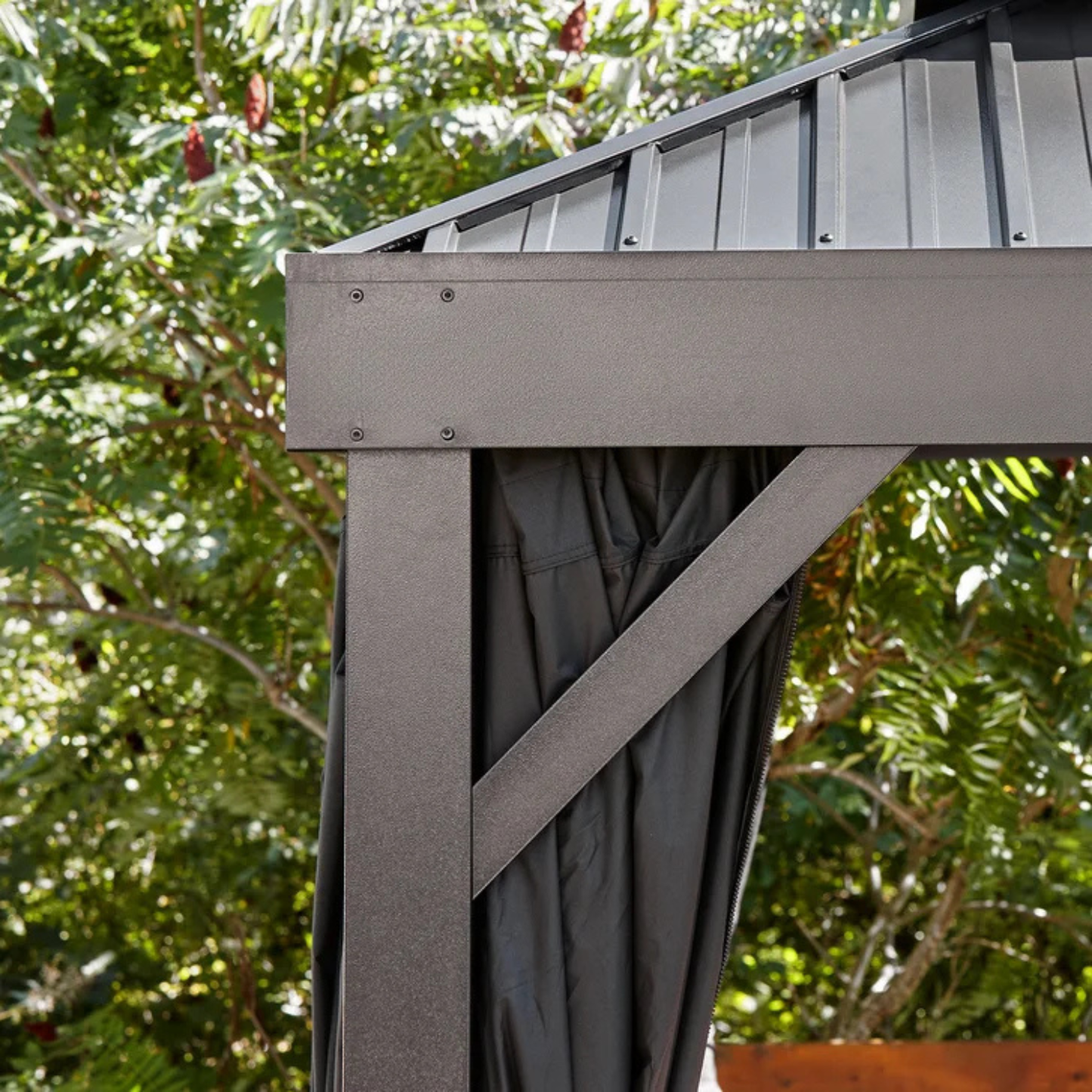 SOJAG - Gazebo avec Moustiquaire et Rideaux de 10 x 14 pi Alma-mosquito-netting-curtains-costco-1887930-6