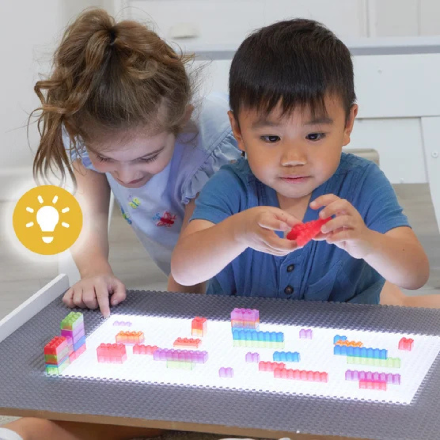 KIDKRAFT - Table d'Activité Lumineuse Building Bricks Play N Glow-light-up-table-activity-costco-178502-6