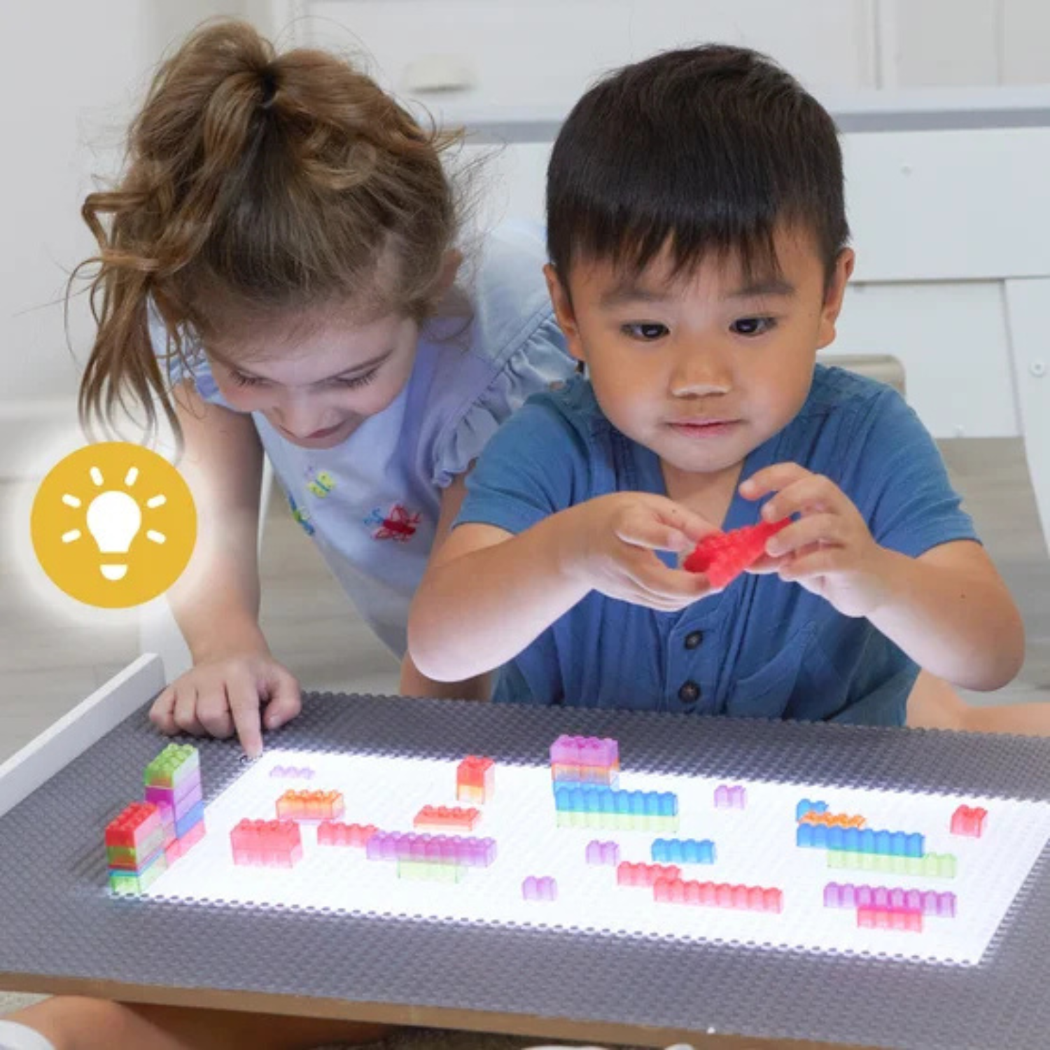 KIDKRAFT - Table d'Activité Lumineuse Building Bricks Play N Glow-light-up-table-activity-costco-178502-6