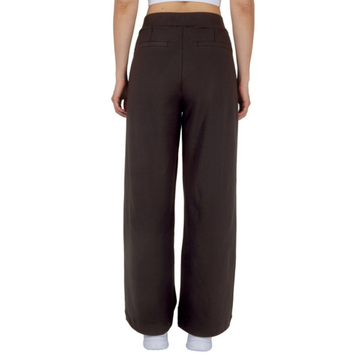 REFLEX - Pantalon Plissé en Tricot pour Femme-KNIT-PLEADED-TROUSER-PANT-COSTCO-1908930-BRUN-BROWN-2